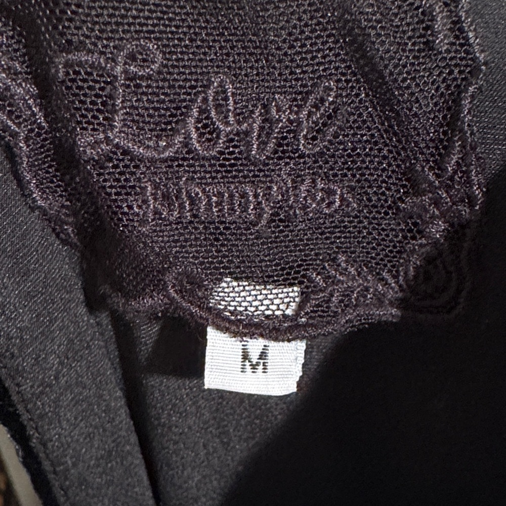 Johnny Was Black Velvet Dress with Lace Detail - Picture 2 of 9